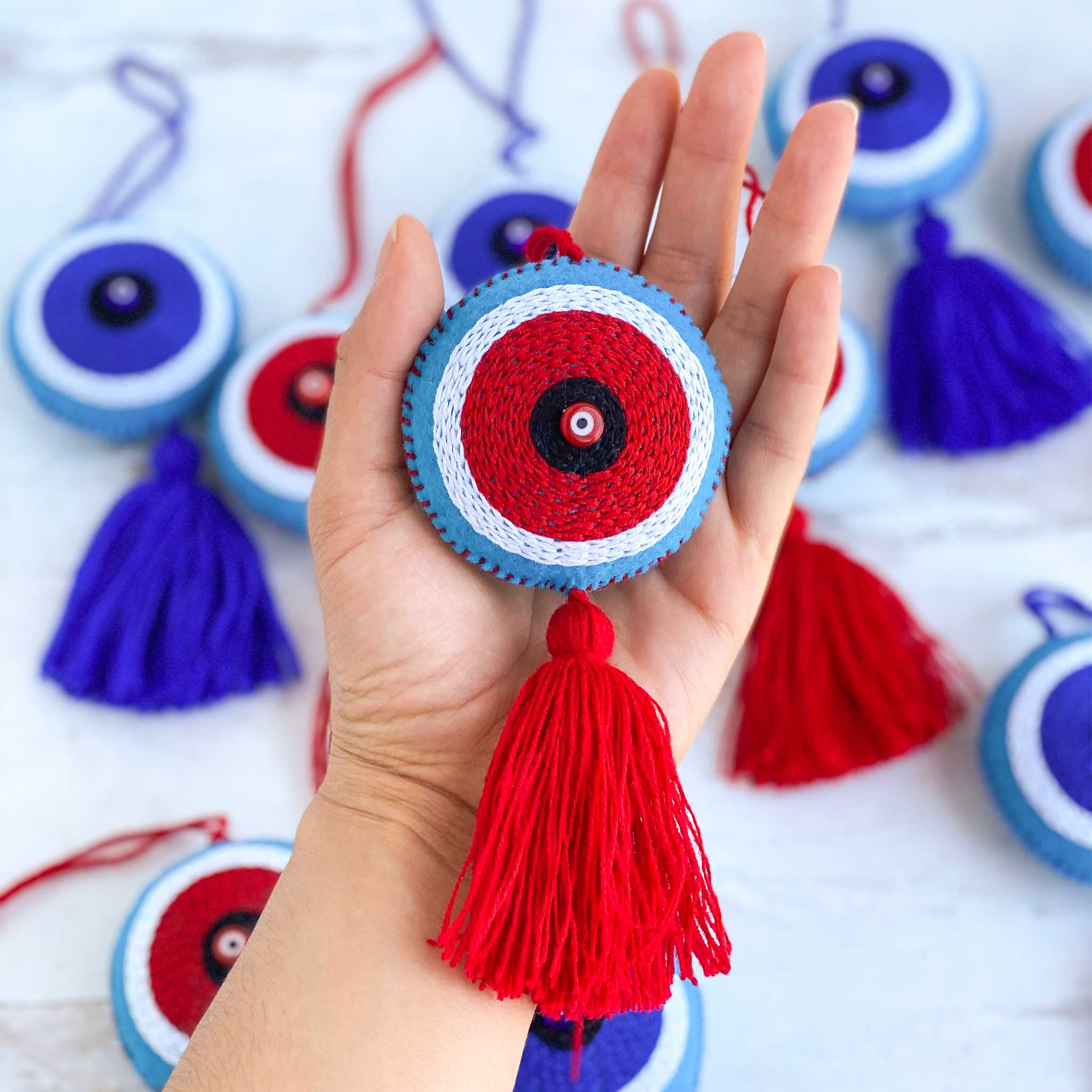 Evil eye deals tassel