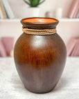Artisanal Ceramic Vase - Mocha Brown