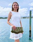       Embroidered-Clutch-Purses-Military-Green-Lifestyle