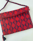 Handloomed-Convertible-Clutch-in-Red-and-Navy---front-side