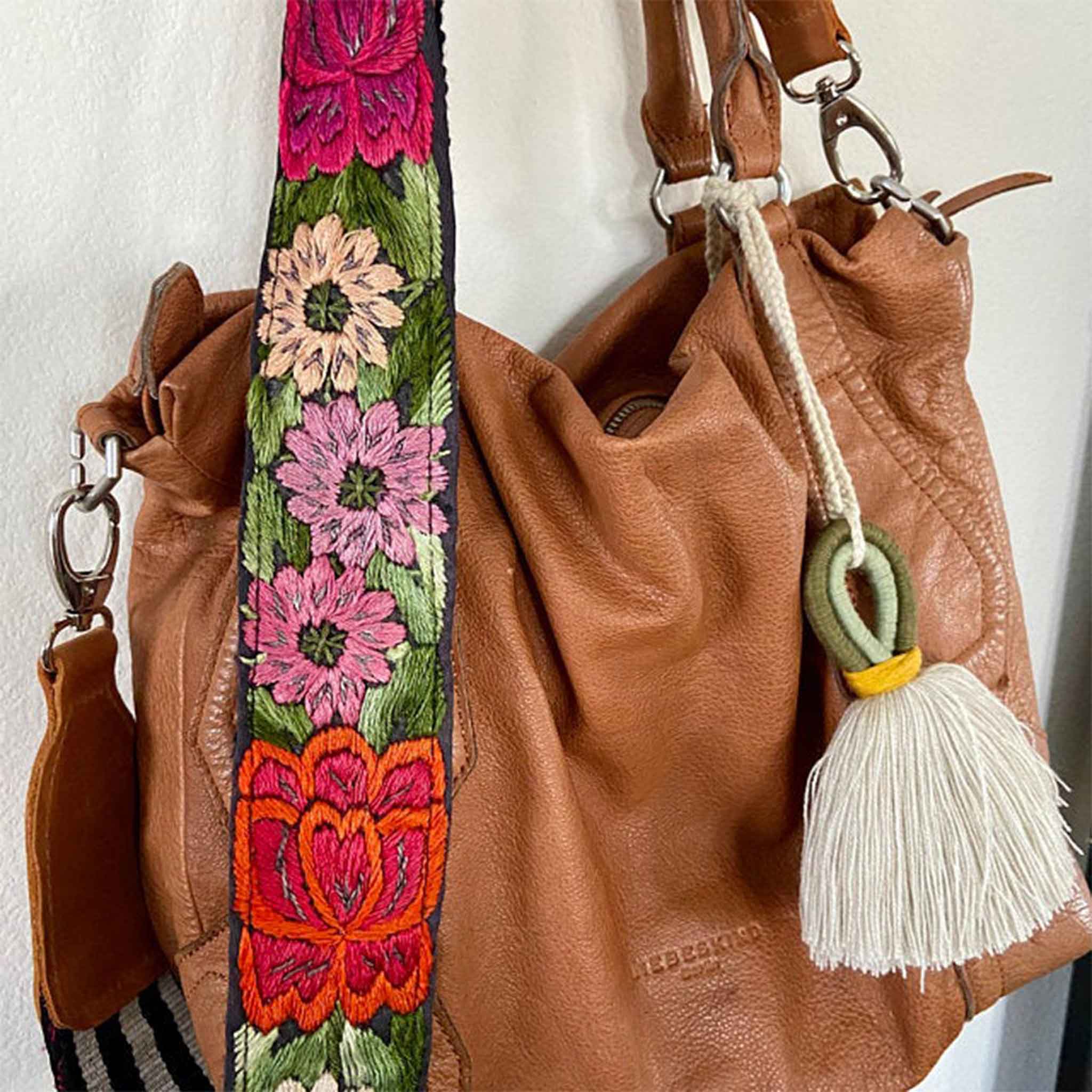 Elena Handbags Handmade Bohemian Tassel Beach Bag